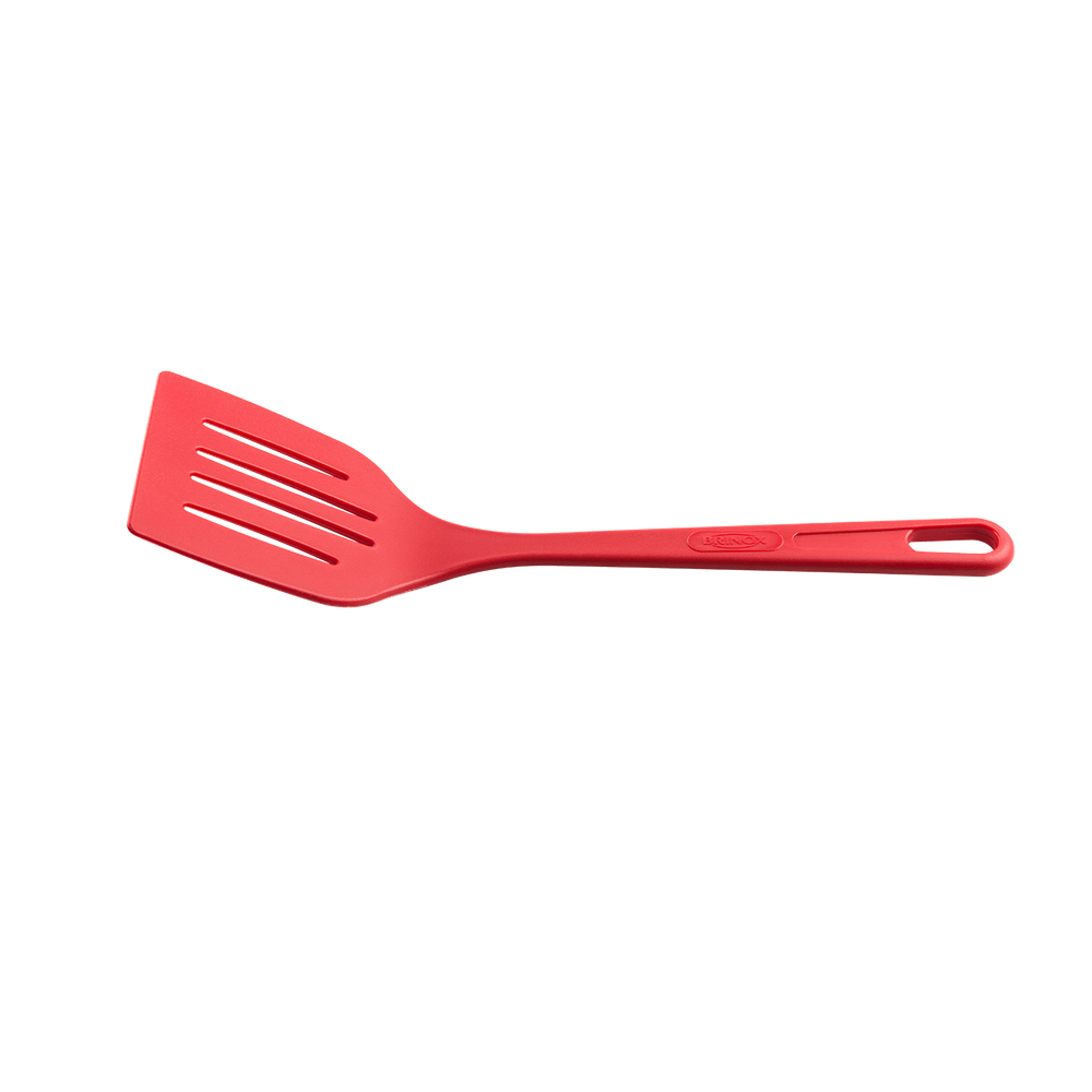 Espátula Perfurada Brinox Em Nylon 31 cm Vermelho
