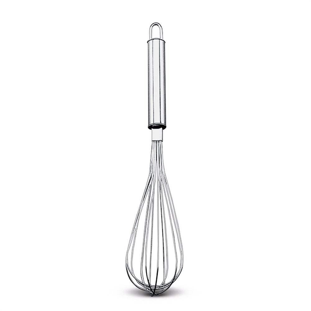 Batedor Manual Fouet Profissional Brinox Top Pratic 31 cm Aço Inox