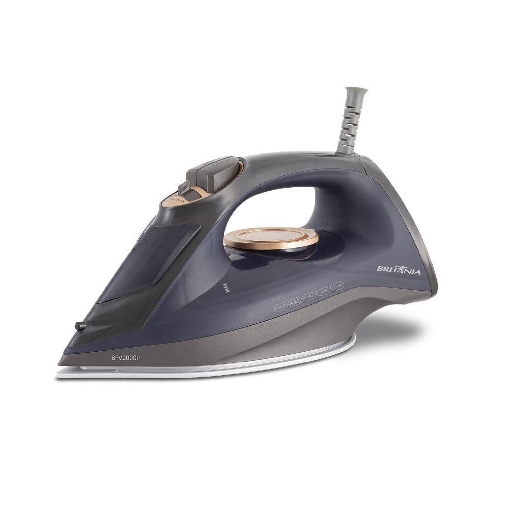 Ferro de Passar a Vapor Britânia BFV2000P 2000W Cinza