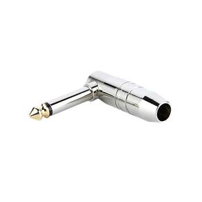 Plug P10 Mono 90 Metal Ponta GOLD