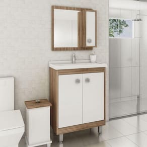Conjunto de Banheiro C00625 Essenza Ozini Argel/Branco
