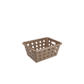 Cesta Organizadora Coza One 1,2 Litros 18,6 x 14,2 x 8,2 cm Warm Gray