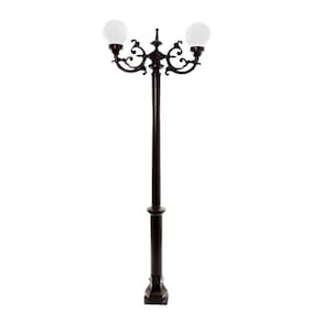 Poste Colonial De Jardim Petrópolis Alumínio Fundido 213Cm