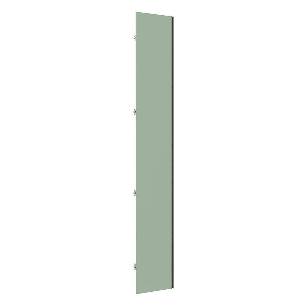 Porta para Roupeiro Closet Canto Individual 40cm Puxador Perfil Inox Luciane Móveis