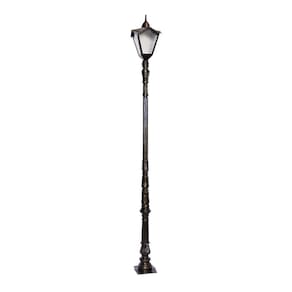 Poste Colonial Jardim Decoração Bari Alumínio Fundido 253Cm