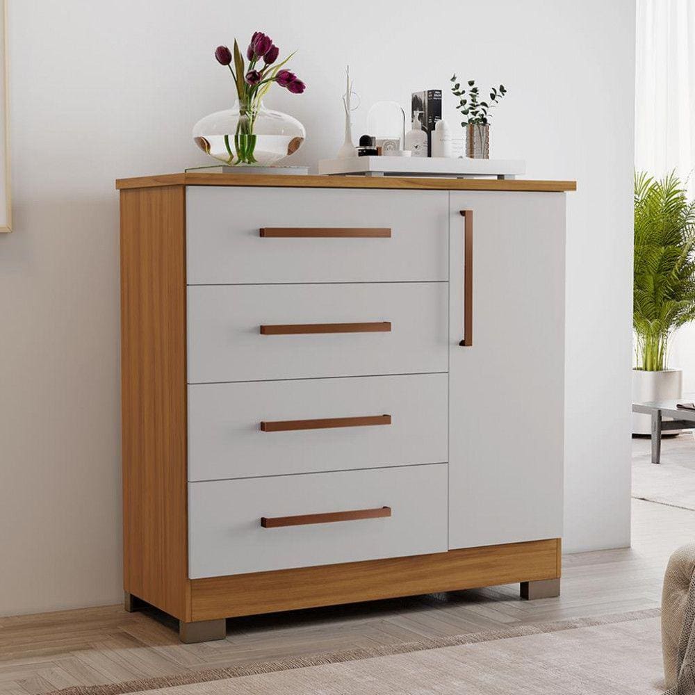 Cômoda 4 Gavetas 1 Porta NT 5185 Notável Móveis