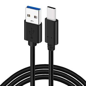 Cabo Usb Preto Flexível 1 Metro Type C Para Samsung S22