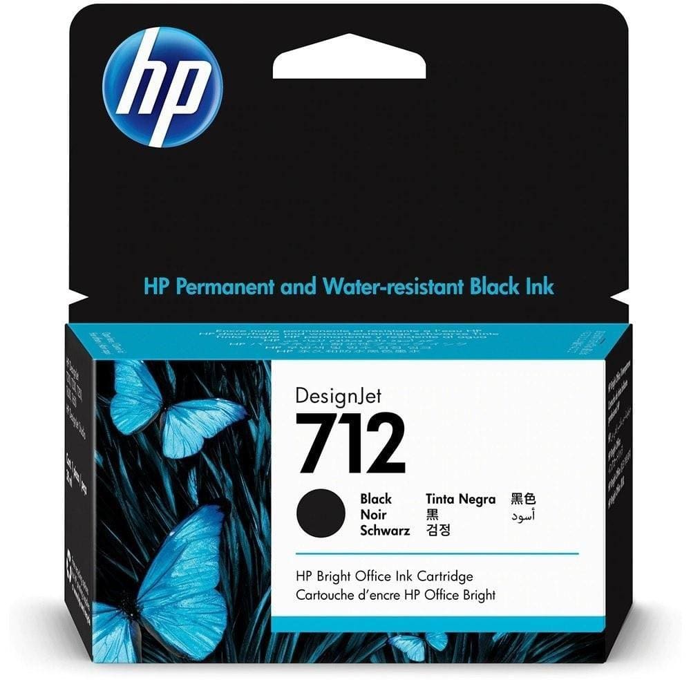 Cartucho HP 3ED70A nº712 Preto 38ml  HP
