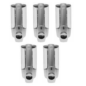 Dispenser Sabonete Liquido Gel Kit 5 Unidades Lavabo Banheiro Hotel Shopping Restaurante Limpeza Higiene Pratico