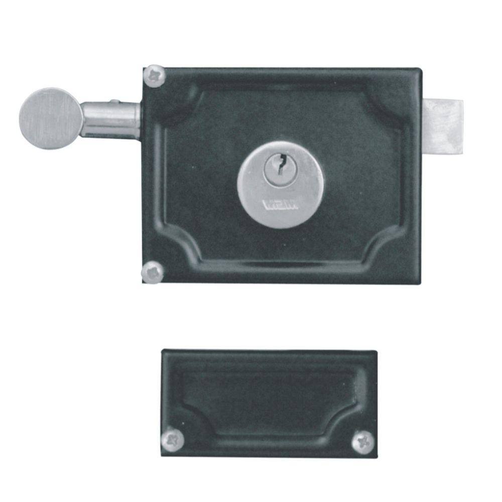 Fechadura para Portão de Sobrepor 100mm MGM Preto