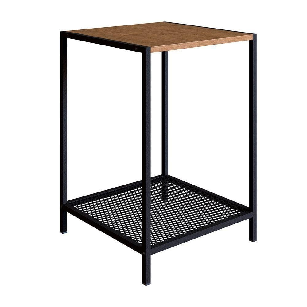 Mesa Lateral New 40 Cm Vermont E Preto - D`rossi