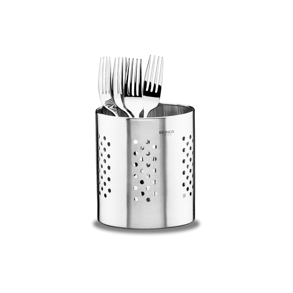 Suporte para Talheres Brinox Jornata Ø12 x 14 cm Aço Inox