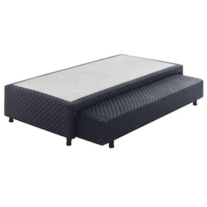 Base Box Solteiro Auxiliar Somiê Ecoflex Preto