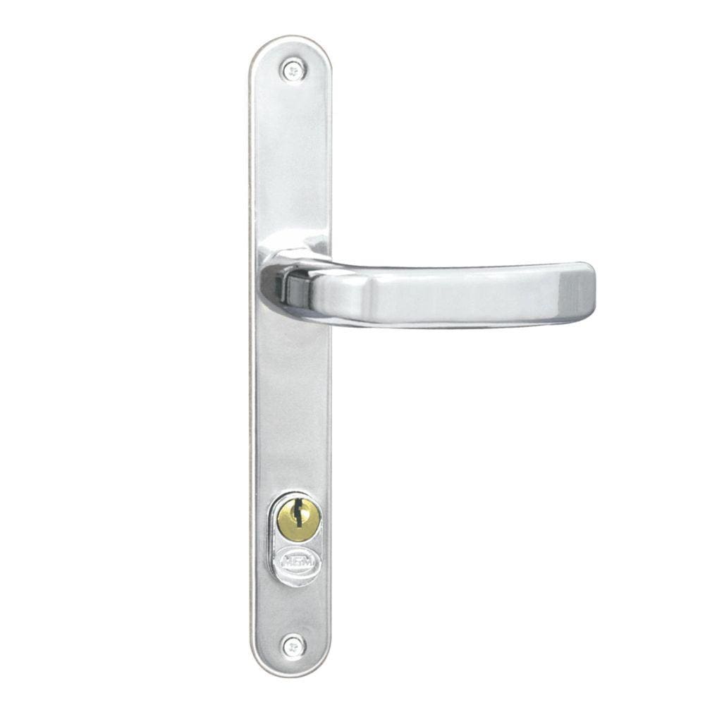 Fechadura para Porta de Alumínio ou Aço com Espelho Cromado Serralheiro 21mm MGM Cromado