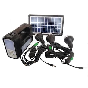 Kit Lanterna Placa Solar Carregador Portatil Energia Nº 23