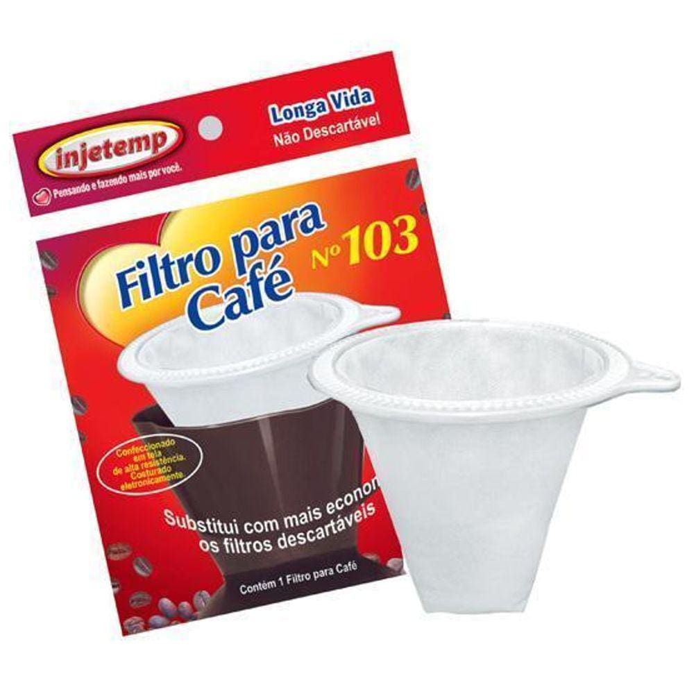Filtro / Coador Cafe De Pano Sintetico Filtro Longa Vida 103