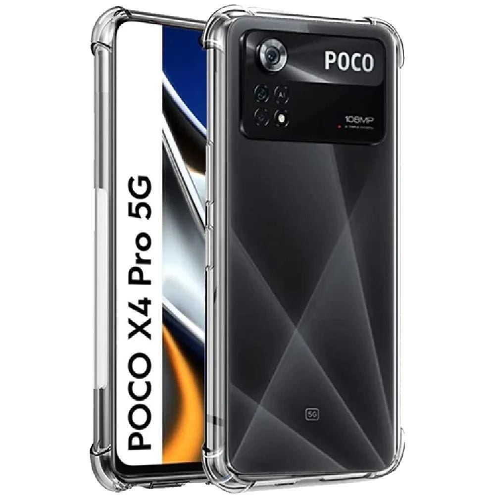 Capinha Antishock Poco X4 Pro 5G Em Silicone Transparente