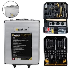 Maleta Com Jogo De Ferramentas 254 Peças 5729 Titanium Unic