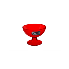 Taça Para Sobremesa Coza Cozy 150 ml Vermelho Transparente