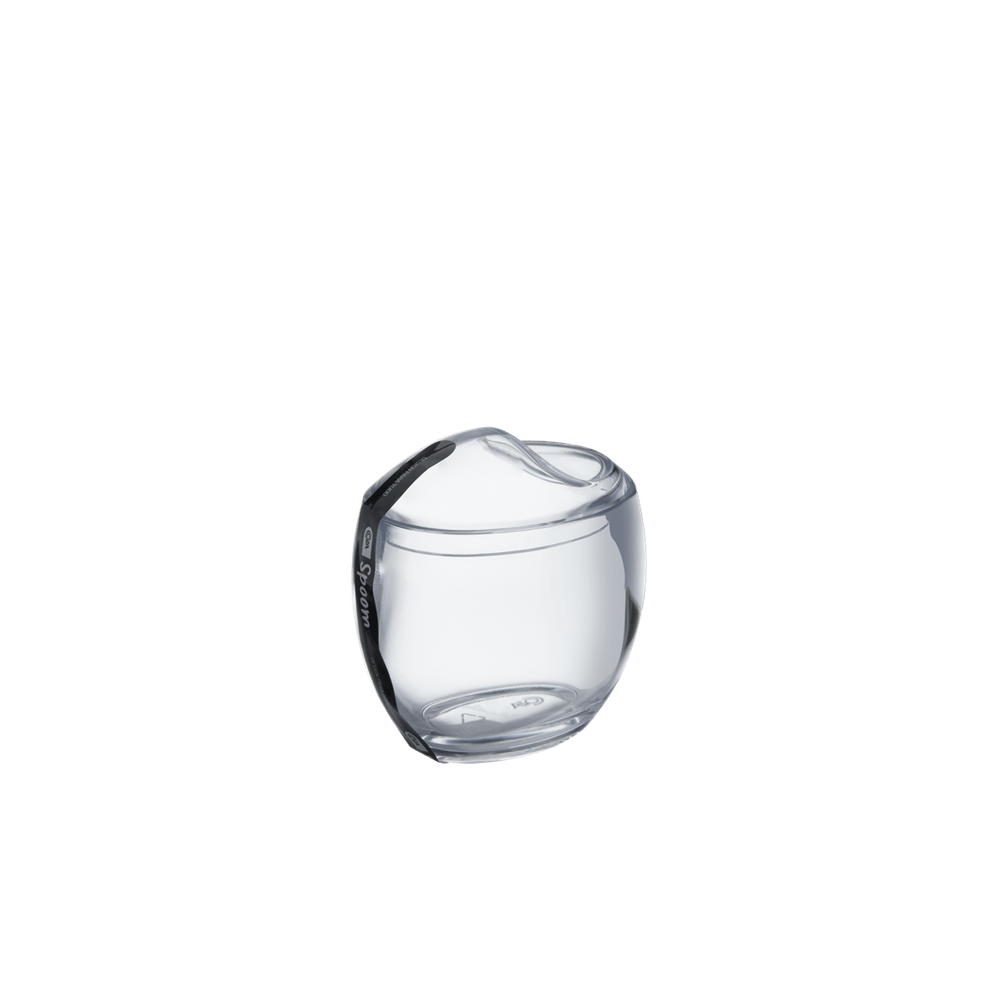 Porta Algodão Cotonetes Coza Spoom 10,8 x 10,6 x 8,5 cm Cristal