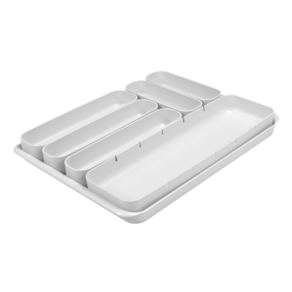 Organizador de Gavetas Coza Perfect 37 x 28,5 x 4,2 cm 7 peças Branco