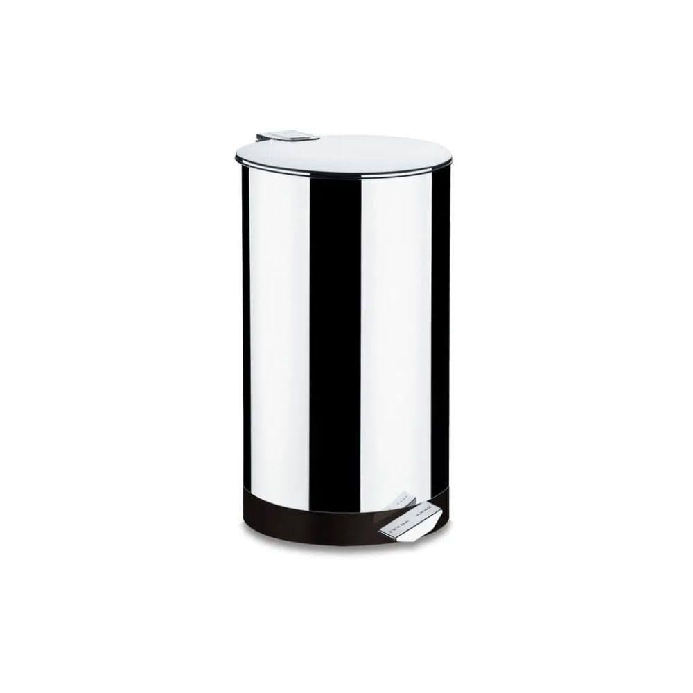 Lixeira Com Pedal Brinox Decorline 50 Litros Aço Inox
