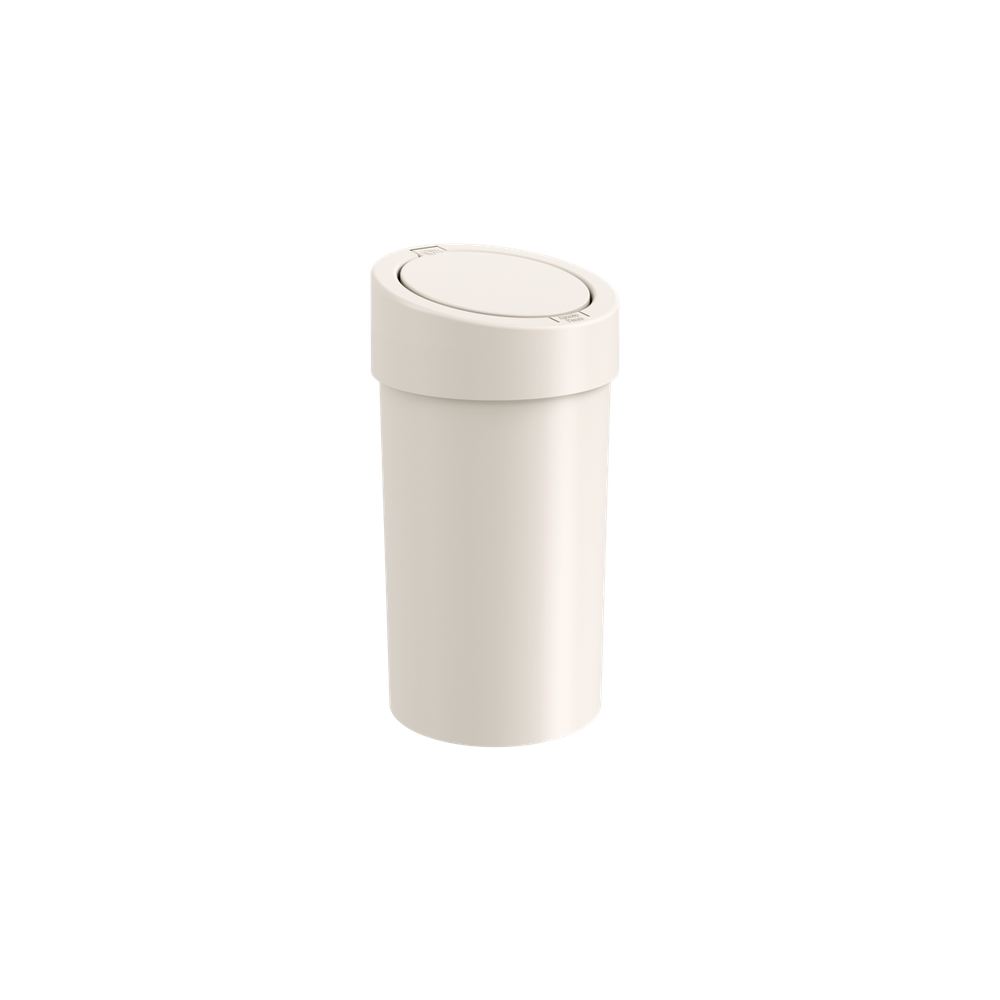 Lixeira Com Abertura Click Coza Press 9 Litros Light Gray