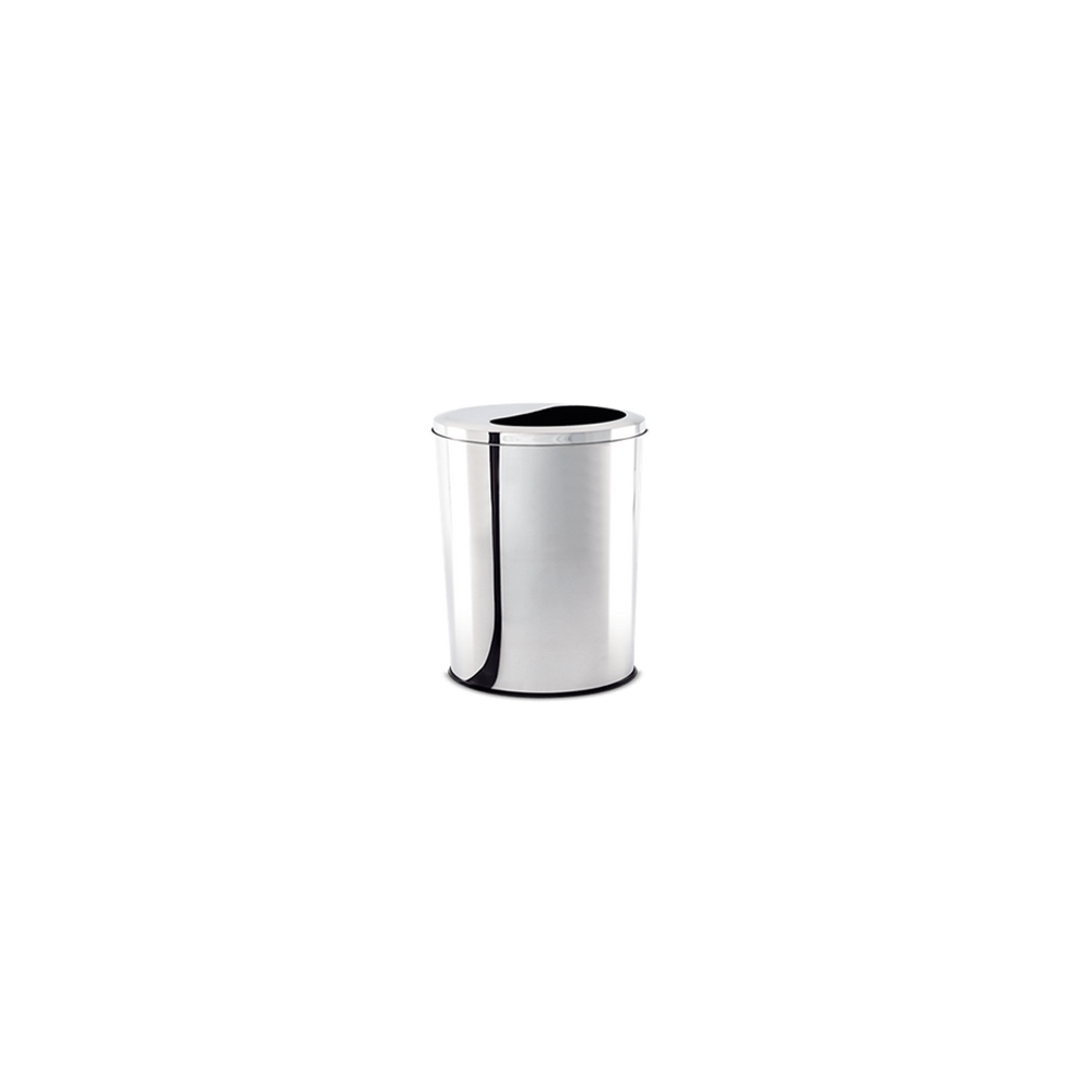 Lixeira Meia Lua Brinox Decorline 8 Litros Ø 20 x 30 cm Aço Inox