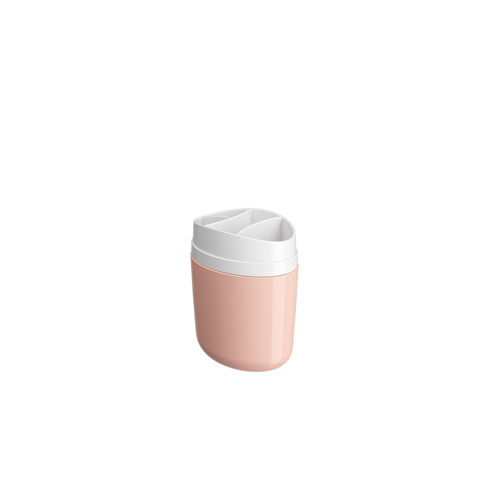 Porta Escova De Dente Coza Full 10,6 x 7,7 x 15,4 cm Rosa Blush