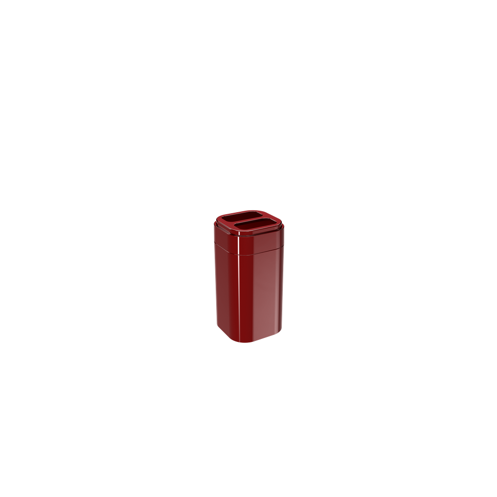 Porta Escova De Dente Coza Splash 6,5 x 6,5 x 12,7 cm Vermelho Bold