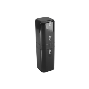 Porta Escova De Dente Com Tampa Coza Splash 6,5 x 6,5 x 22,5 cm Preto