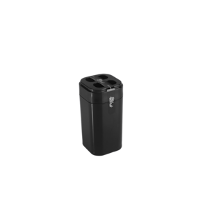 Porta Escova De Dente Coza Splash 6,5 x 6,5 x 12,7 cm Preto