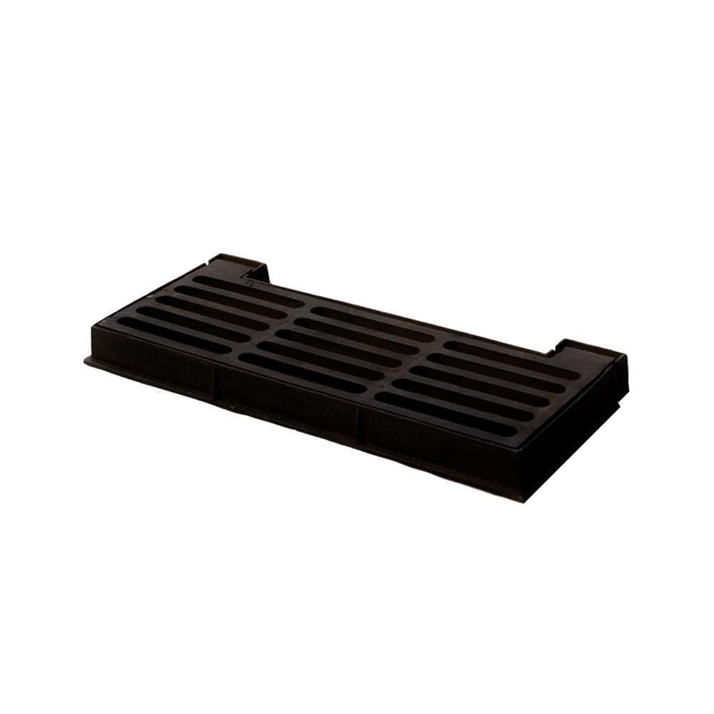 Tampa Tampão Chão Boca de Lobo Articulado de Ferro 30x90cm