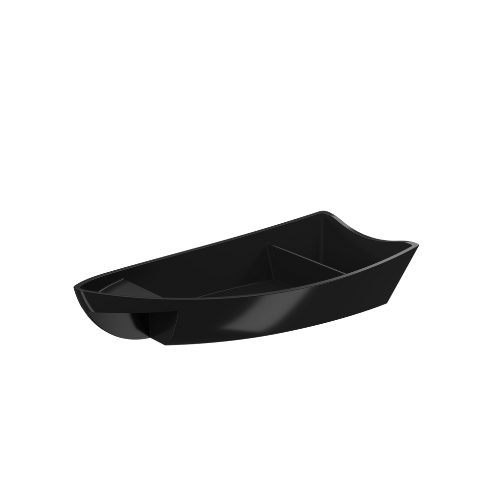 Barco Para Sushi Coza 13,9 x 13,9 x 6,3 cm Preto