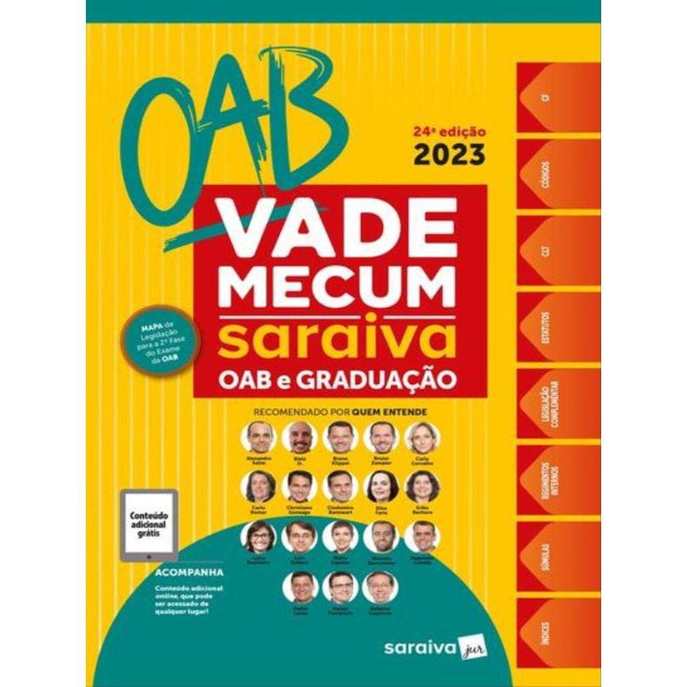 Vade Mecum Saraiva Oab E Graduação - 24ª Edição 2023