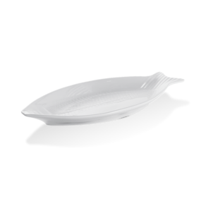 Travessa Peixe Haus Concept Texture 43 x 20,7 x 4,1 cm Branco