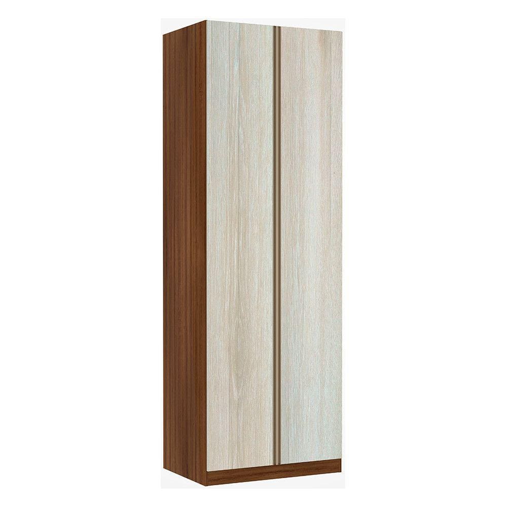 Guarda Roupa Solteiro 2 Portas 3 Gavetas 80 cm Prime Luciane Móveis