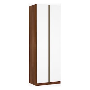 Guarda Roupa Solteiro 2 Portas 2 Cabideiros 80 cm Prime Luciane Móveis