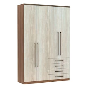 Guarda Roupa Modulado 4 Portas 4 Gavetas 156,5cm Connect Luciane Móveis