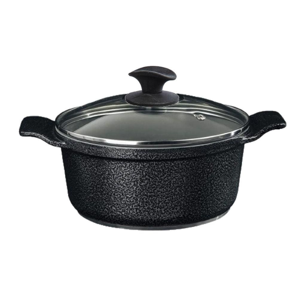 Caçarola Preto Craqueado Antiaderente Cerâmica Javali AA26cm