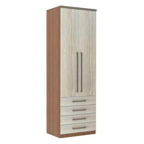 Guarda Roupa Modulado 2 Portas 4 Gavetas 79cm Connect Luciane Móveis