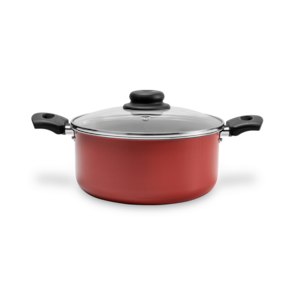 Caçarola Com Tampa Brinox Ruby Antiaderente 3,4 Litros Ø 22 cm Vermelho