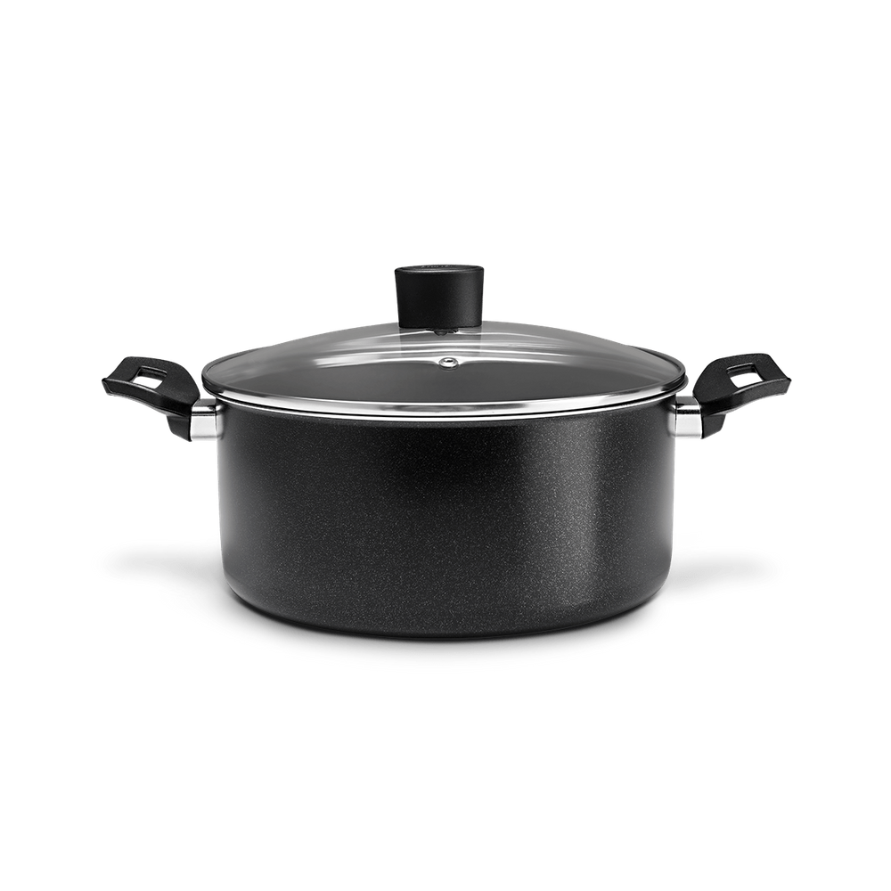 Caçarola Com Tampa Brinox Ebony 3,4 Litros Ø 22 cm Preto
