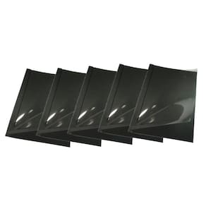 Kit 5 Capas Encadernação Térmica Até 200 Folhas A4 Preta