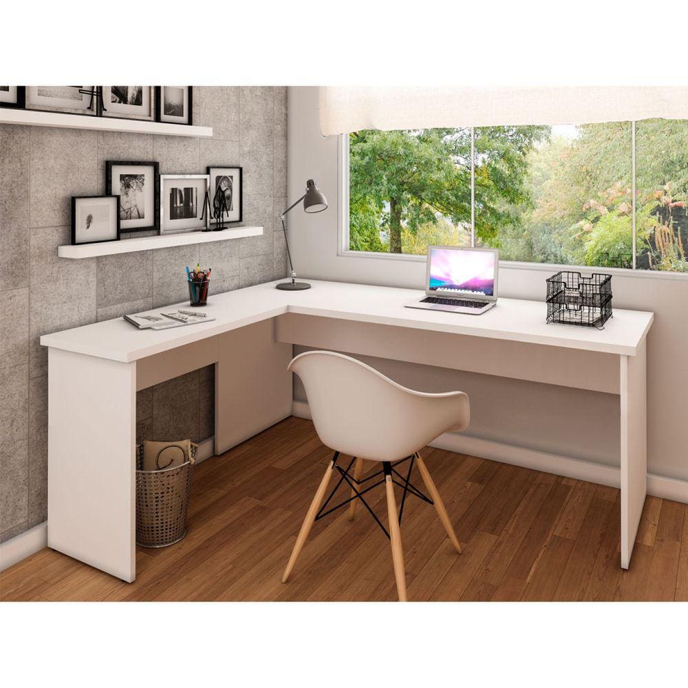 Mesa De Escritório Em L 1.60x1.50 Netmobil Tampo 30mm