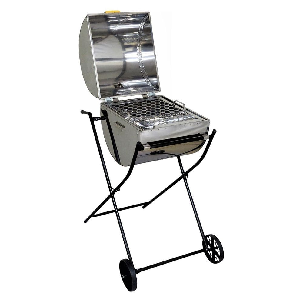 Churrasqueira Garden Grill Inox Grelha e Carrinho 94x40x35cm