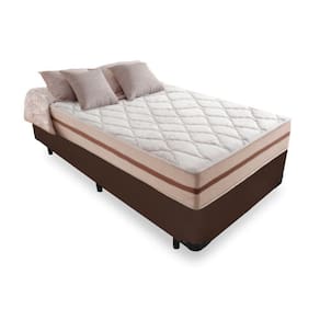 Cama Box Solteiro + Colchão de Molas - Anjos - Classic - 88x188x57cm