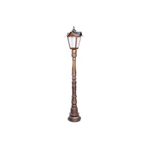 Poste Chinês para Jardim de Alumínio 01 Luminária 1,27m