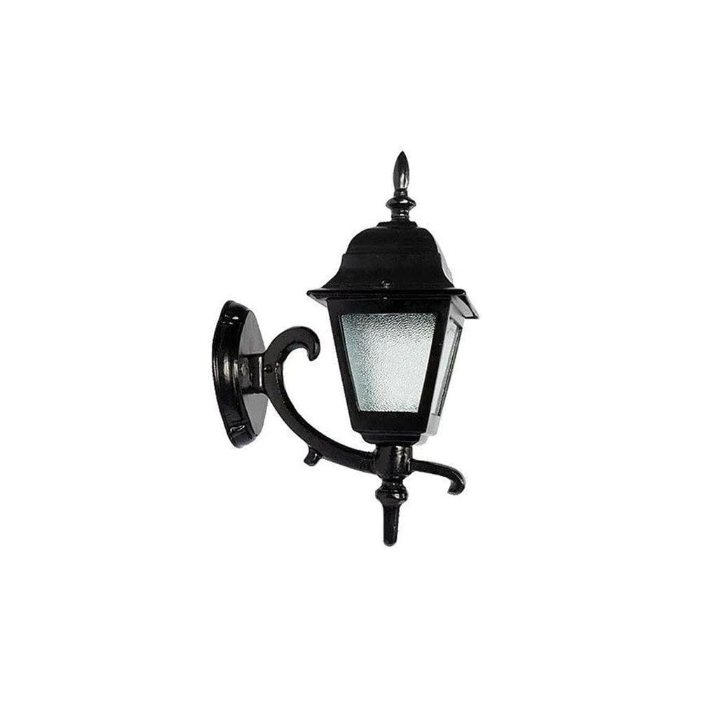 Luminária Colonial Canada Menor com Braço Em Alumínio 38cm