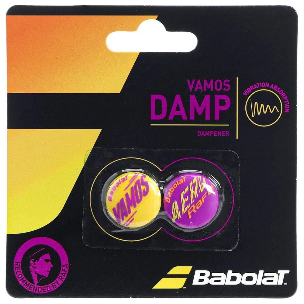 Antivibrador Babolat Vamos Damp com 2 unidades - Amarelo e Roxo